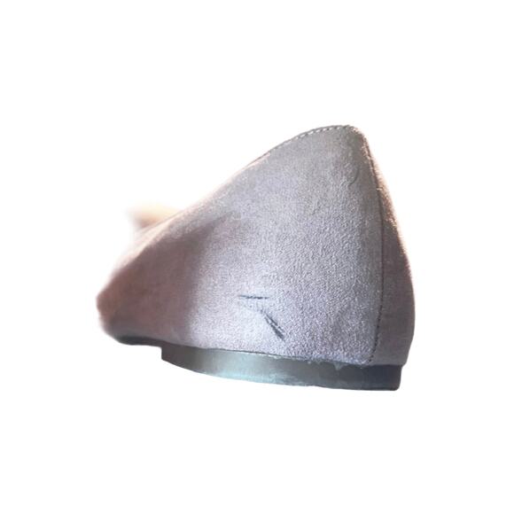 Torrid Pink Suede Pointed Toe Flats Bow Detail Wide Width 9.5 WW Balletcore - Picture 7 of 11